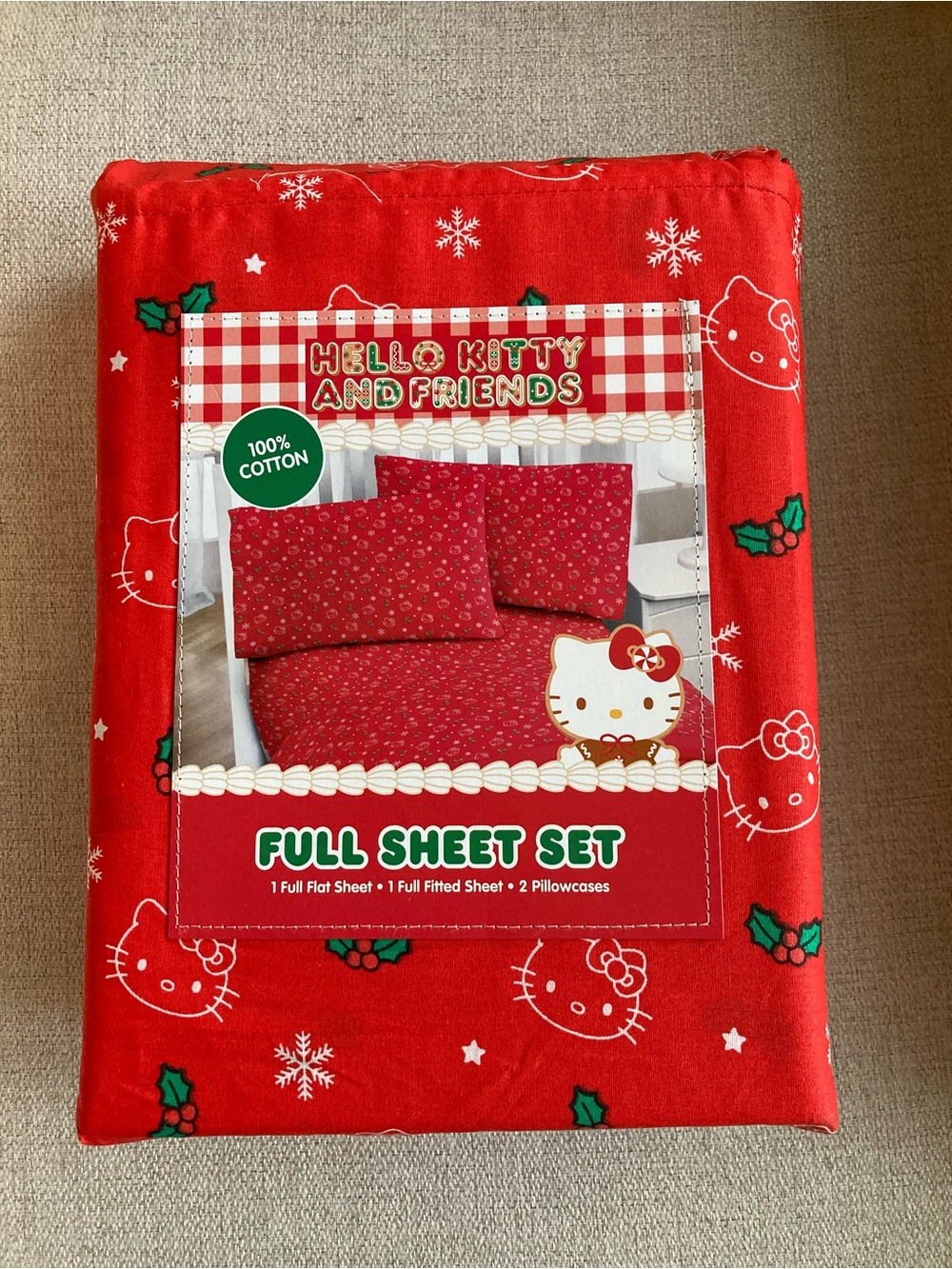 Hello Kitty Holiday Full Sheet Set